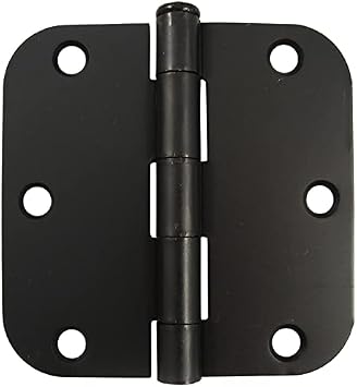 Stone Harbor Hardware Standard Hinge, 3-1/2 Inches, 5/8" Radius Corner, Bulk Pack 100 Each, Oil-Rubbed Bronze