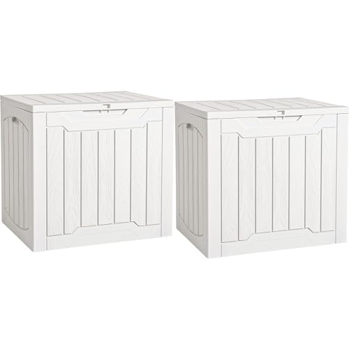 YITAHOME 31 Gallon Deck Boxes Set of 2, Lockable Outdoor