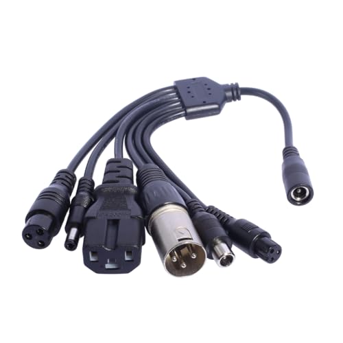 1 to 6 Charging Adapter 5.5x2.1mm Female to 8016 Male and 5.5x2.5mm Adapters