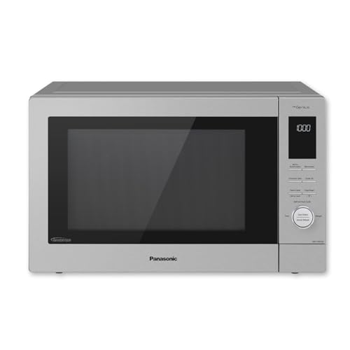Panasonic HomeChef 4-in-1 Countertop Microwave Air Fryer Combo, Time-Saving 20 Presets + App-Linked Recipes, 1000W 1.2 cu ft Inverter Multi Oven & Convection Tech – NN-CV87QS Stainless Steel