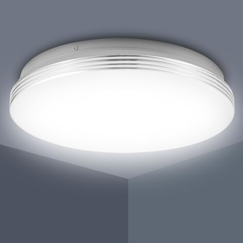 Image of Sararoom LED Ceiling Light, 48W 4320LM Ceiling Light, 6500K Cool White, Φ38CM, Modern LED Flush Mount Ceiling Lamp for Living Room,Bedroom,Kitchen, Hallway, Office etc