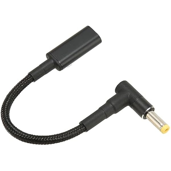 100 Вт USB Type C к мужской кабель-адаптер 4,8 X 1,7 мм с двойной PD E Mark чип, портативный алюминиевый сплав и нейлон конвертер для ноутбука, планшета, путешествия и