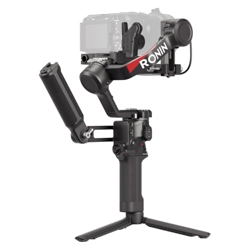 DJI RS 4 Combo, stabilisateur Appareil Photo, Canon/Sony/Nikon/Fujifilm | avec Moteur Focus Pro, Prise Verticale Native 2ᵉ gén., Joystick à 2 Modes, Bras en Téflon, charge utile 3 kg
