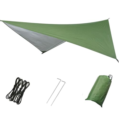 Hammock Rain Fly - Waterproof Camping Tarp, Tear Resistant Hammock Rain Fly, Outdoor Weather Protection Tarp, Shelter Rains Cano