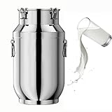 ★Bidon Alimentaire Inox: pot a lait inox couvercle fabriqué en acier inoxydable robuste de haute qualité, il offre une excellente résistance à la rouille, à la corrosion et aux chocs,seau en inox avec couvercle assurant une utilisation durable dans de nombreux environnements tout en conservant une apparence élégante et impeccable.