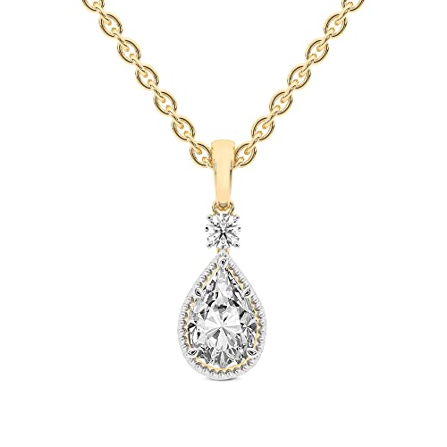 FRIENDLY DIAMONDS 0.75 Carat - 6 Carat IGI Certified Lab Grown Diamond | Joan Fashion Lab Diamond Pendant Necklace In 14K Or 18K White, Yellow Or Rose Gold | FG-VS1-VS2 Quality