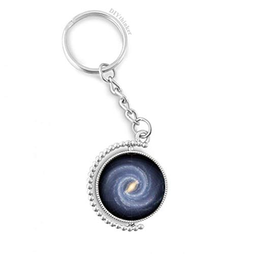 Porte-clés galaxie tournant DIYthinker 3cm astres lumineux