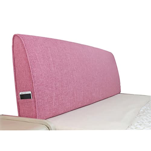 HJZALMI Kopfteil Nachttischkissen, Keil Gepolstert zum Doppelbett, Der Rücken Die Unterstützung Lesekissen ohne Kopfteil, Abnehmbar Waschbar, Anpassbar (Farbe : C, Größe : 120X60X10CM) Cover