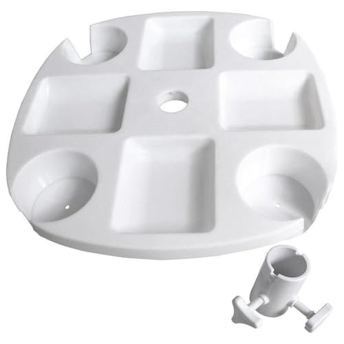 Plateau de table pour parasol durable avec accessoires de confort extérieurs - 4