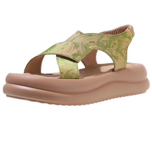 Womens Sandals Thick-soled sandals for women with a sense of stepping on shit, summer one-strap casual all-match Roman sandals