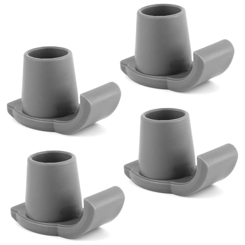 4 Pcs Universal Walker Glides Skis - Heavy Duty Rubber Ferrules for Walkers Assist Mobility Aid