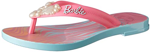 Barbie Charme Rasteiro, Chinelo Meninas, VERDE/ROSA, 29/30