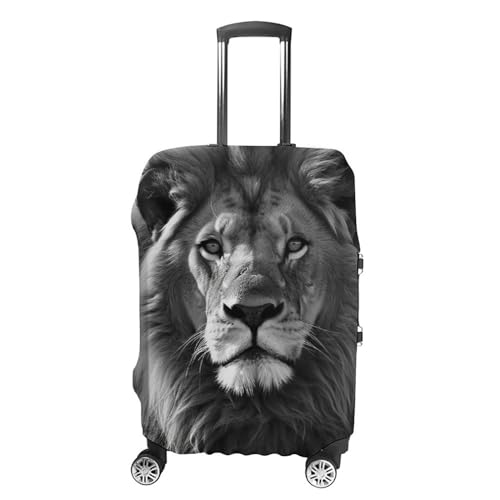 African Lion Luggage Covers Tsa Approved Suitcase Cover Elastic Washable Luggage Sleeve Carry on Cover Protector Anti-Scratch Suitcase Protector Fits 19-30 Inch Case(S)