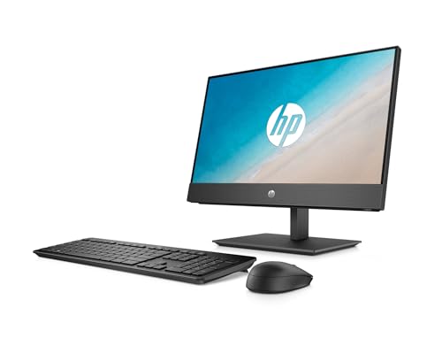 Image of HP ProOne 600 G5 All-in-One Desktop Computer, 21.5 inch FHD (1920 x 1080) PC, Intel Core i5-9400 6-Core, 8GB DDR4 RAM, 256GB SSD, DisplayPort, Wired Keyboard & Mouse, WiFi, Windows 11 Pro (Renewed)