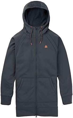 Burton Womens Crown Bonded Long Full Zip, Dark Slate, Large
