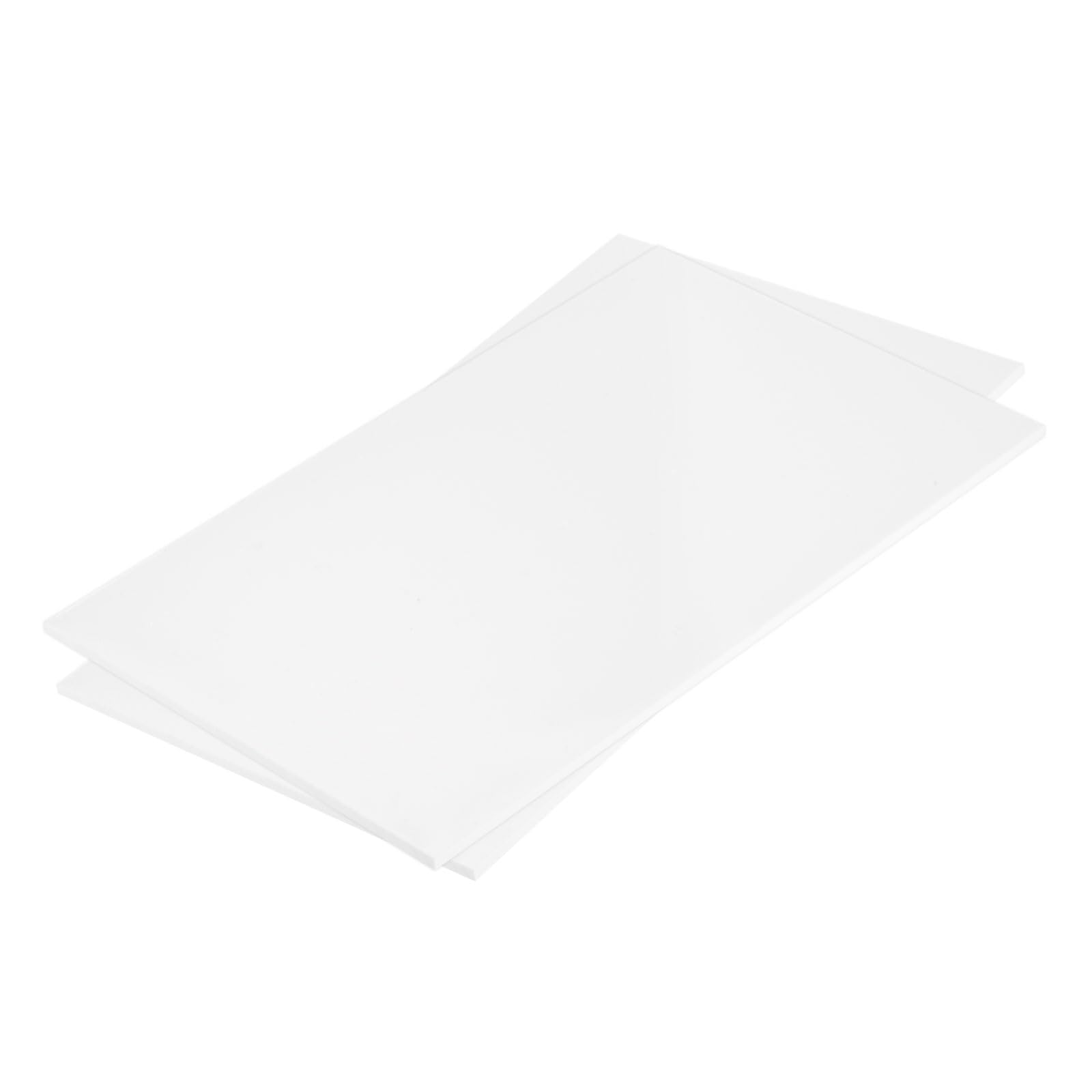 MECCANIXITY ABS Plastic Sheet 10 Inch x 6 Inch x 0.12 Inch ABS Styrene Sheets for Building Model DIY Crafts Panel White 2 Pcs