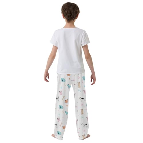 Boys' Pants Dogs Cute Animals Funny Long Bottoms Jogger Pants Elastic Waist Trousers with Pockets S-XL3