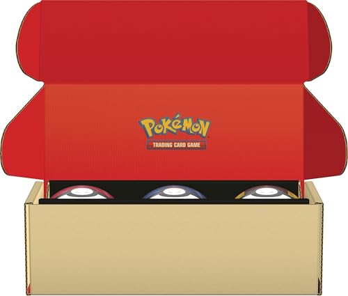 Pokémon : Lot de Boîtes Poké Ball – Poké Ball, Super Ball et Hyper Ball (9 boosters, et 6 Pages d’Autocollants)