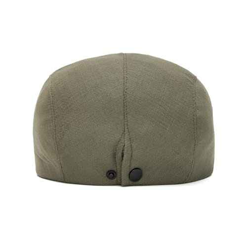 Image of Quanhaigou Unisex Denim Newsboy Hats Flat Ivy Gatsby Cabbie Driving Berets Hat Cotton Dad Cap for Men Women