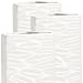 com-four® 3x Luftbefeuchter Heizung - Heizkörper Luftbefeuchter mit Wellenmuster - Heizung Wasserverdunster aus Keramik im modernen Design (weiß - Wellen)