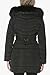 Laundry by Shelli Segal Women's Puffer Jacket with Detachable Faux Fur Hood and Large Collar, Midnight Black