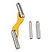 Brick Jointer Set: Masonry Pointing Tool with Ergonomic Trowel Kit, Steel Brick For Edger for Concrete Seam Finisher and Wall Trimmer, 4 Sizes(Yellow)
