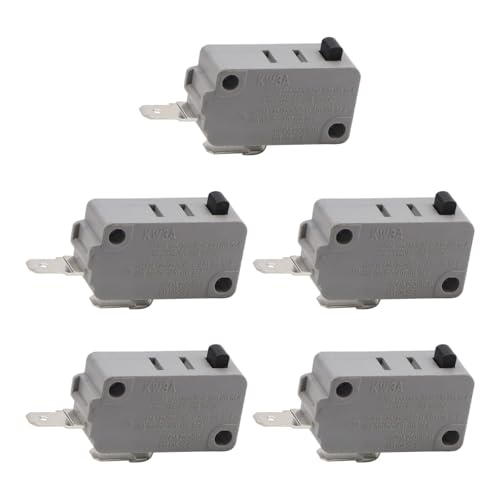 Kivivaka KW3A Hornos de microondas con interruptor de límite de viaje, normalmente abierto, para compacto 27,8 x 10,3 x 15,9 mm, material PBT, gris