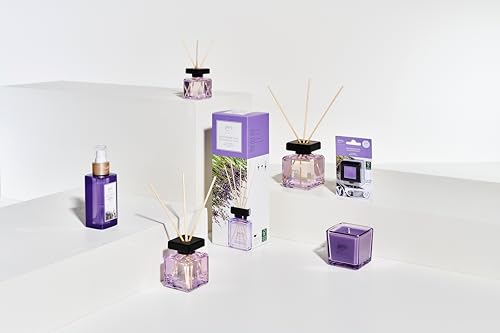ipuro - Essentials Raumduft Lavender Touch 50ml | Raumerfrischer mit Lavendel, Zitrus, Blüten, Minze & Moschus Duft Aroma | Diffuser mit Stäbchen | Lufterfrischer für die Wohnung