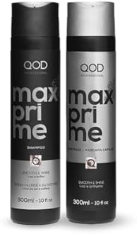 QOD PRO Max Prime Shampoo and After Straightening Mask Set | For Straight or Straightened Hair | Prolong The Smooth Effect or Straighted Hair| 300ML - 10fl oz each