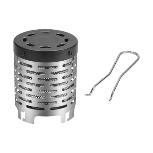 predolo Compact Heater for Camping with Clip and Cover for Cold Weather, Black