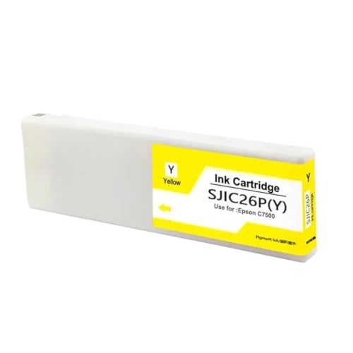 Encre pigmentée jaune SJIC26P 300ml haute résistance pour boîtier C7500