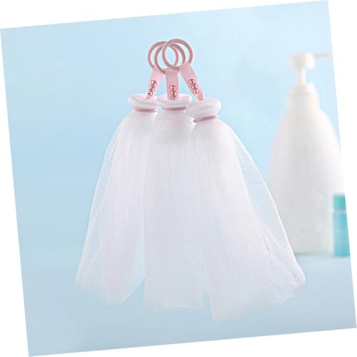 Filets moussants pour visage paquet à savonnette cordon bulles blanc - 5