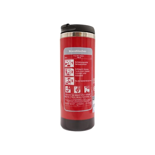 Florian's Feuerwehrshop Thermobecher Brandlöscher Feuerwehr Geschenke 350 Ml Kaffee TO GO Feuerwehr Zubehör Auslaufsicher Trinkflasche Isolierbecher Für Unterwegs To Go