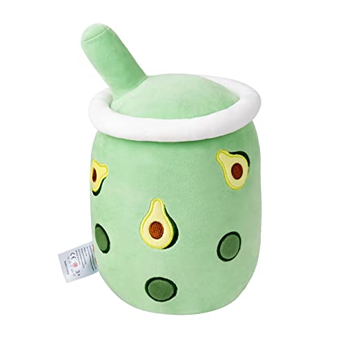 Niuniu Daddy Stuffed Boba Plushies Squishy Bubble Tea Plush Toy Pillow Cute Milk Tea Plushie Adorable Cuddle Pillow Stuffed Food Toy Great Gift For Birthday/Christmas (Avocado, Medium) #TOP18