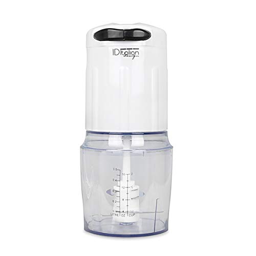 ID Italian Design | Tritacarne Elettrico per carne, verdure e altri alimenti – Mixer elettrico da 160 W - Portata massima 130 gr. 160W di potenza