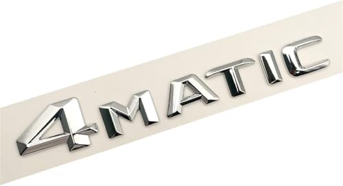 3D ABS Logo 4MATIC Emblem Car Trunk Badge Compatible With Mercedes AMG E C S GLC GLA GLS CLA W204 W205 W212 X156 4 Matic Sticker Accessories (Color : Glossy Black 14-16)