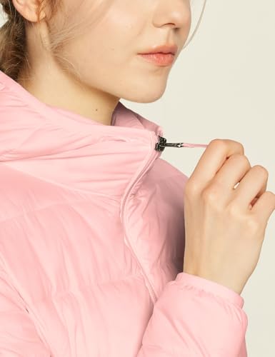 TSLA Women's Lightweight Packable Accent Puffer Jacket, Water-Resistant Winter Coat4