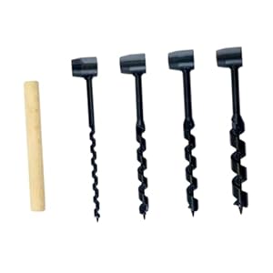 Ttettz 6606 Manuelles Schlangenbohrer-Set 4-teilig