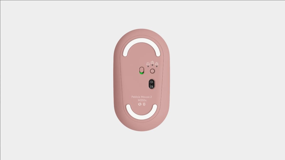 Logitech Pebble 2 Combo, bezprzewodowa klawiatura i mysz, cicha i przenośna, konfigurowalna, Logi Bolt, Bluetooth, Easy-Switch do Windows, MacOS, iPadOS, Chrome - różowy