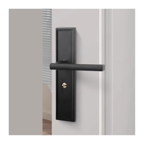 Cerradura de puerta de dormitorio interior en aleación de aluminio con llave robusta 2