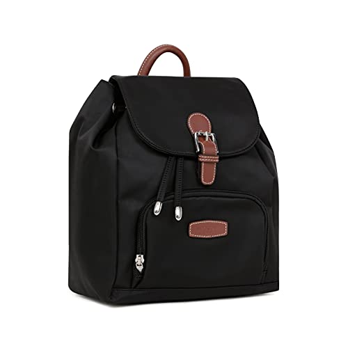 Hexagona BOLSO, Zaino Donna, Nero/Marrone, Taglia