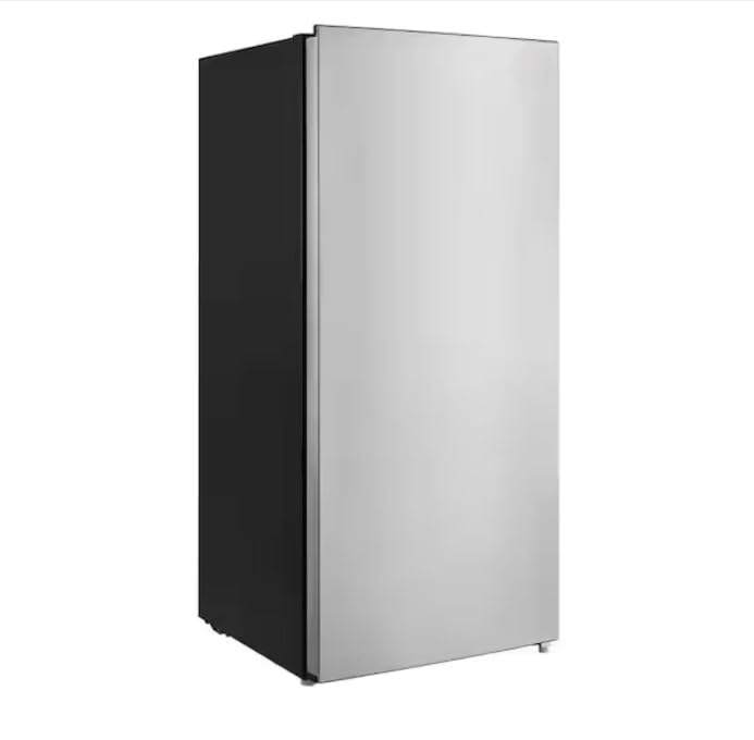 7.1 Cu. Ft, Upright Freezer Manual Defrost, Stainless Steel Look