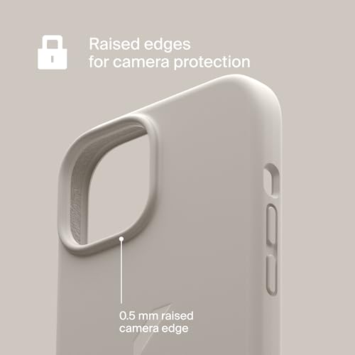 Coque en silicone pour iPhone 15 Clemm lin avec finition premium douce