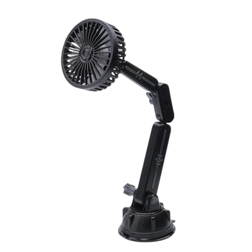 Ventilador para coche, ventilador de enfriamiento del auto,Refrigerador tranquilo con succión para auto - Ventilador ajustable de 3 velocidades con cabeza giratoria para automóvil, campamento,