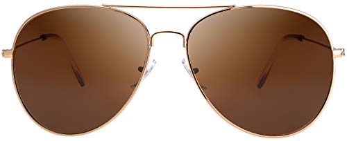 Image of The Fresh Classic Aviator Frame Light Color Lens XL Oversized Sunglasses Gift Box