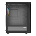 Rosewill ATX Computer Gaming PC Case Mid Tower with 4 ARGB Fans Pre-Installed, Tempered Glass Transparent Side Panel, USB3.0, Support Vertical GPU Installation ACA504B