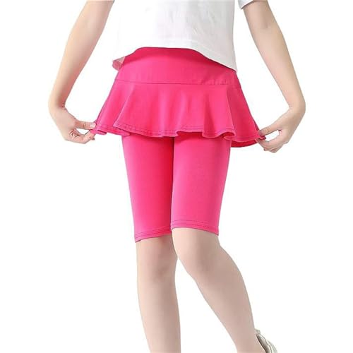 Girls Knee Length Shorts with Skirt Capri Leggings Summer Casual Sports Shorts Athletic Skirt Leggings Capri2