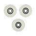 3-Pack 36T Nylon and Metal Gear for MXUS 500W E-for Bike Hub Motor Replacement, White 47mm Diameter, 8mm Inner Diameter