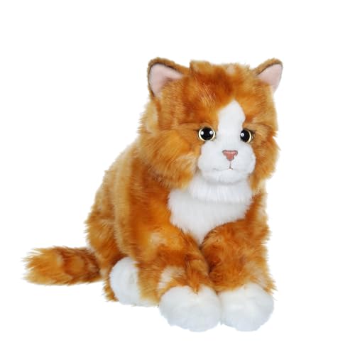 Peluche - Gipsy Toys - Chat mimiz - 28cm - Roux/Blanc