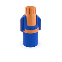 Ideal Electrical Twister Proflex Mini 30-443J Orange/Blue Wire Connector, Jar of 175 Compact Twist-On Wire Nuts for 22 to 12 AWG with Comfort SureGrip and Flexible Skirt